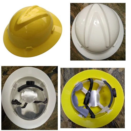 Casque industriel de protection de la tête de construction ABS et plastique de protection de sécurité