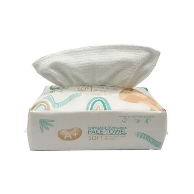 Serviette faciale jetable Serviette non tissée en coton à séchage rapide