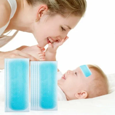 Patchs de refroidissement rafraîchissants jetables médicaux Patch de gel de refroidissement utile pour l'inconfort de la fièvre des enfants