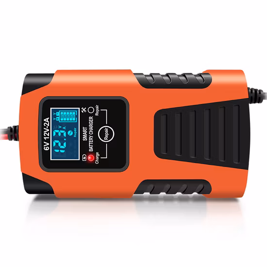 10steps 10-AMP Batterie portable Booster de batterie Multi Protections de sécurité Chargeur intelligent LCD entièrement automatique